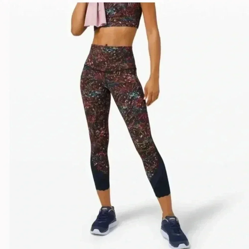 Lululemon Wunder under high-rise, roll down crop 11 25”